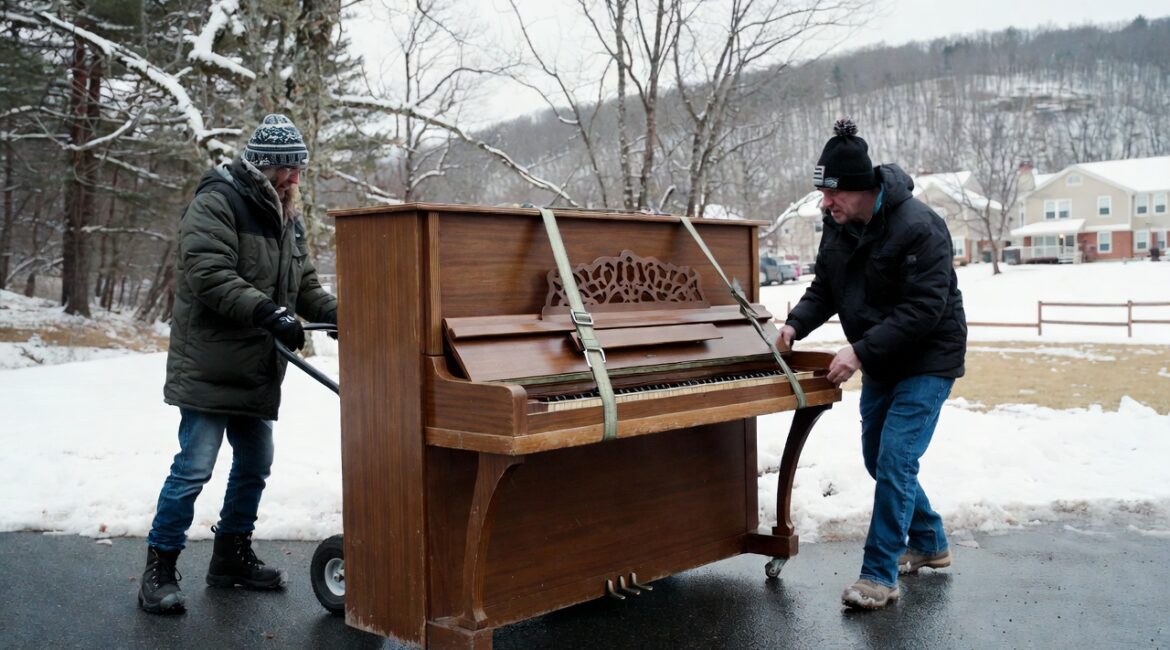 Winter piano movers